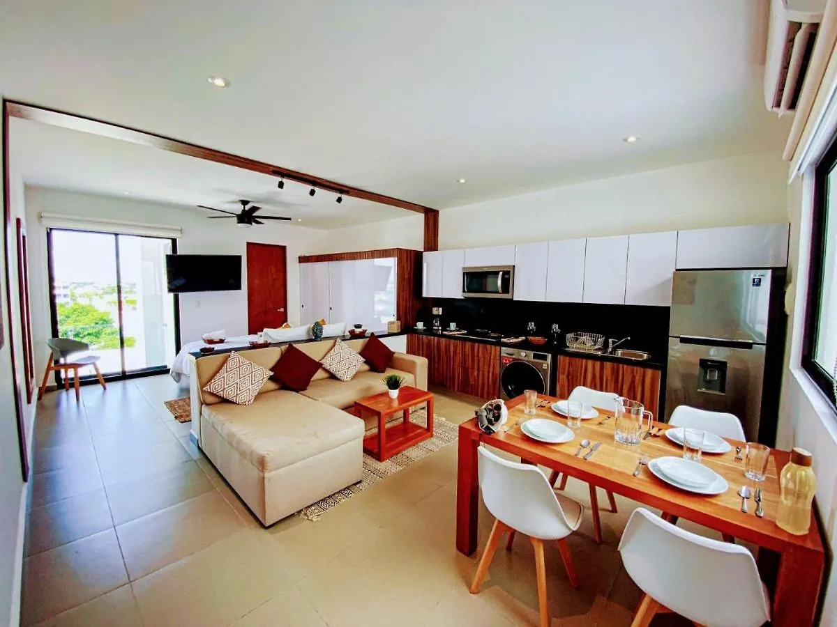 Daire Cosmos 42 - New Modern Studio Close To The 5Th Av & The Beach Playa del Carmen